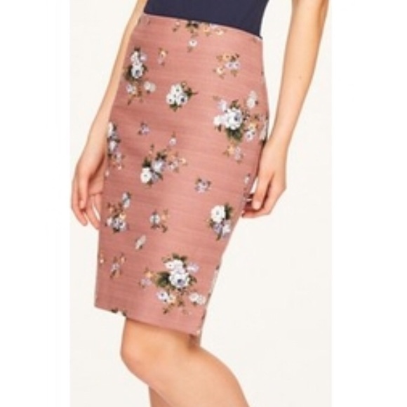 LOFT Skirts Loft Floral Pencil Skirt Poshmark